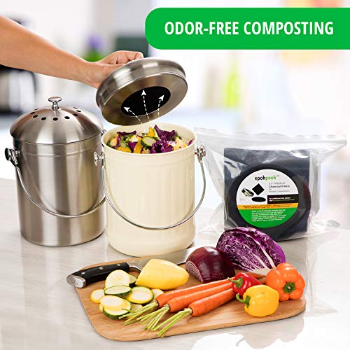 Countertop Compost Bin With Charcoal Filter at Gladys Welker blog