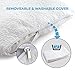 COTEY Bedding Pillow for Sleeping Memory Foam Pillow w/ Shredded Foam (Bamboo Cool Breathable Cover, Retain Shape, Hypoallergenic) 