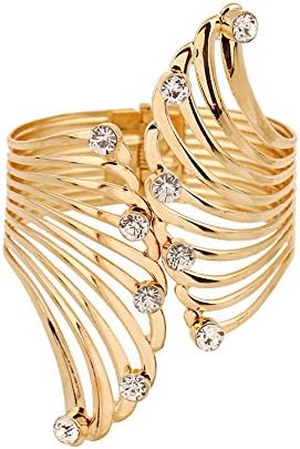 Yozone Adjustable Egypt Cleopatra Cuff Bangle Bracelet (Gd)
