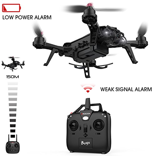 DROCON-Bugs-6-Brushless-Racing-Drone-1806-1800KV-Motors-Pre-assembled-RTF-Quadcopter-for-Training-Upgradable-to-FPV-Version