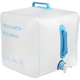 BPA Free Collapsible Water Jug for Camping with Spigot, 5 Gallon Collapsible Water Container,Water Jug for Camping Hiking Backpack & Survival Kit(1 PACK)