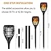 Ollivage Solar Torch Flame Lights Waterproof Flickering Flames Lights 43