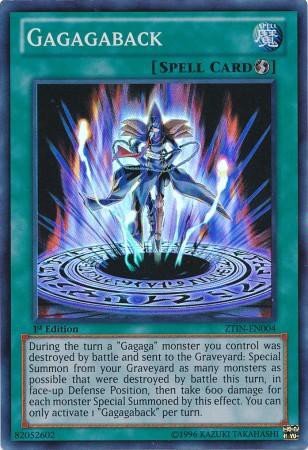 Yu-Gi-Oh! - Gagaga Back (ZTIN-EN004) - 2013 Zexal Collection Tin - 1st Edition - Super Rare