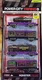 Jakks Pacific Power City Trains Monster Freight - 4 train cars Series 7