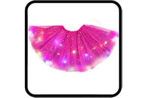 TWINKLEDE Light Up Tutu Skirt Led Tulle Tutus Glow Running Dance Costume Skirts for Women