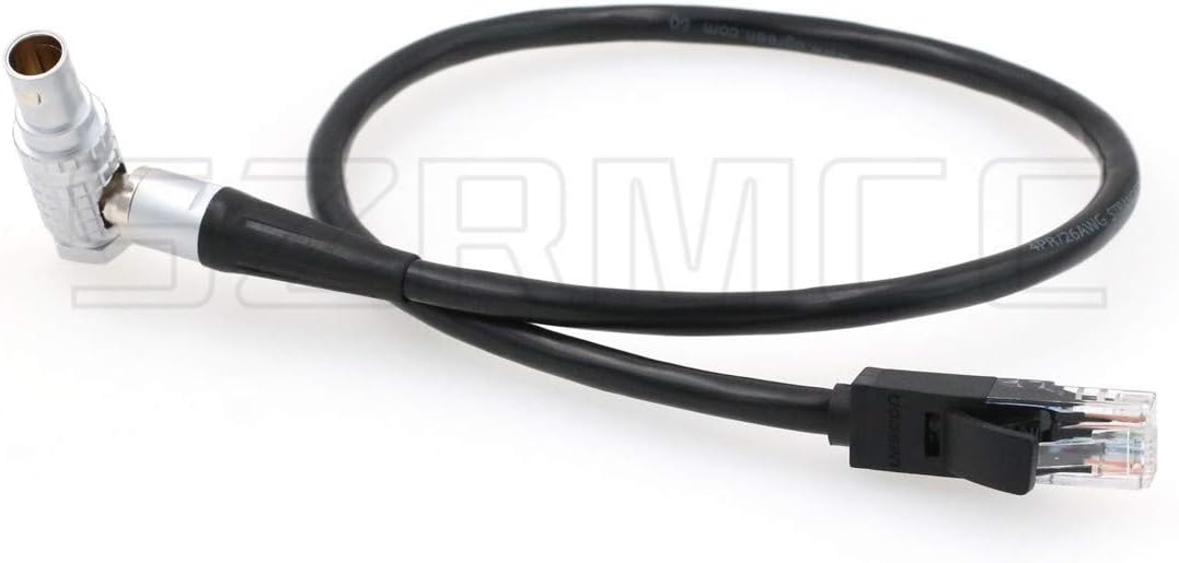 SZRMCC Right Angle 10 Pin to RJ45 Ethernet Cable for ARRI Alexa Mini XT SXT Camera, Right Angle 10Pin