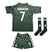 2016/2017 REAL MADRID #7 RONALDO KIDS BLUE SOCCER JERSEY & SHORTS YOUTH SIZES (12-13 YEARS)