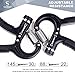 swelldom Grip Strength Trainer Hand Grip Strengthener 2 Pack, Adjustable Forearm Grip Workout Grips Exerciser Improve Finger Wrist Dexterity, Gripper for Athlete + Instruction, Key Chain Carrying Bag