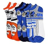 Star Wars BB-8 R2-D2 Mens Athletic Crew Sock Set Pack of 3 size 6-12