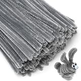 Eppingwin 200pcs Pipe Cleaners, Grey Pipe Cleaners