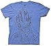 Dragon Ball Z Vegeta Line Art Anime Adult T-Shirt (X-Large)
