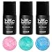 BMC Super Sweet 3pc Serendipity UV/LED Matte Glitter Pastel Yogurt Gel Nail Polish Full Master Set
