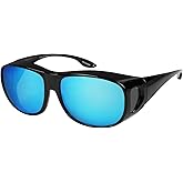 Fit Over Wrap Sunglasses Polarized Lens Wear Over Eyeglasses 100% UV Protection for Men and Women