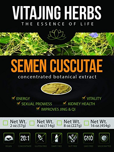 Semen Cuscutae Extract 20:1 CONCENTRATION Powder (2oz - 57gm) Cuscuta seed, Chinese Dodder seed, Tusizi, Tu Si Zi, Shen Nong Ben, Cao Jing