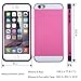 ULAK iPhone 6 Plus Case, Impact Resistant iPhone 6S Plus Case Anti-Scratch Protective Shell Shockproof TPU Bumper Cover Card Slot Holder for iPhone 6/6S Plus 5.5 inch-Rose/Purple