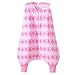 HALO Sleepsack Early Walker Micro Fleece Wearable Blanket, Pink Butterfly Ombre, X-Large