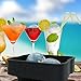 Chillz Ice Ball Maker - 2 Black Flexible Silicone Ice Trays - Mold 8 X 4.5cm Round Ice Ball Spheres (2 Pack)