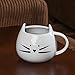 Home-X - Ceramic Cat Coffee and Tea Mug, The Perfectly Fun Kitchenware Gift for All Cat Lovers for Any Occasion at Any Meal, White