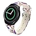 Linkshare Replacement for Samsung Gear S2 Smart Watch SM-R720 SM-R730 Soft Silicone Sport Band Version Flower