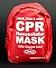 Ever Ready First Aid Adult and Infant CPR Mask Combo Kit with 2 Valves, 1 Count