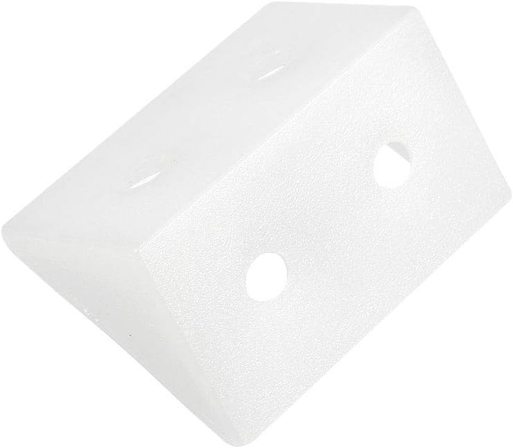 sourcing map Shelf Cabinet Door 90 Degree Plastic Corner Braces 4 Holes Angle Bracket, 100 Pcs, 4 Holes - 100 Pcs