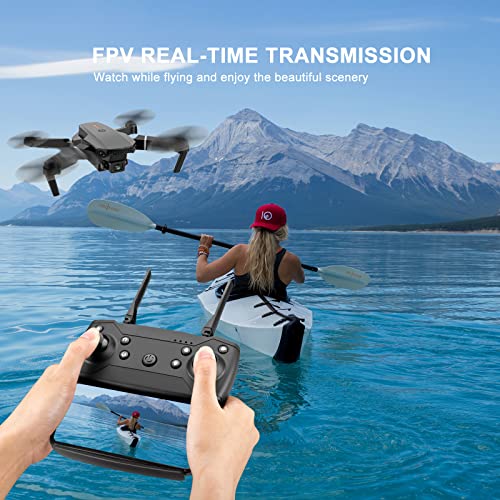 Drones with Dual Camera for Adults Beginners ,Foldable RC Quadcopters