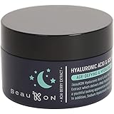 BeauKON Hyaluronic Acid & Acai Night Cream, Hydrating and Anti Aging, Green Tea Extract (1.7 Oz)
