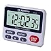 Samshow Digital Kitchen Cooking Timer Clock,Simultaneous Timing Countdown Up Pocket Timer with alarm clock, Large Led Display, Memory, Stopwatch Function, Magnetic Back (Battery included) (One Group)