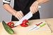 G.a HOMEFAVOR 6-piece Knife Set Nonstick Coated Chef Knife Set With Peeler Colourful Handle