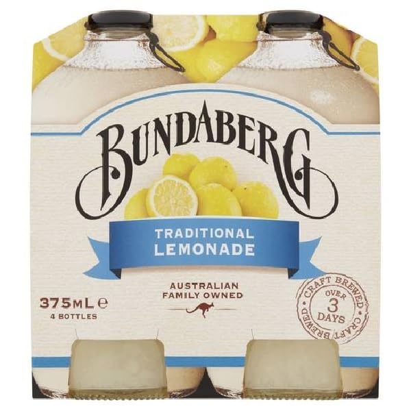 BUNDABERG, BUNDABERG LEMONADE +CRV 4PACK, 0.375 LITERS