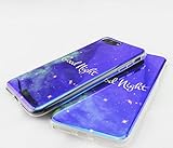 POOLE iPhone 7 Plus Case - Advanced Shock-absorbent Scratch-resistant Cover Case with DIY starry sky PC Back Plate and Flexible TPU Gel Bumper for Apple iPhone 7 Plus (5.5 Inch)