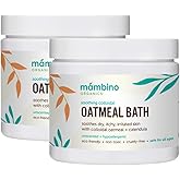 Organic Colloidal Oatmeal Bath Soak – 2-Pack Oatmeal Powder for Dry, Irritated, Itchy Skin Relief – Cruelty-Free, Vegan Handm