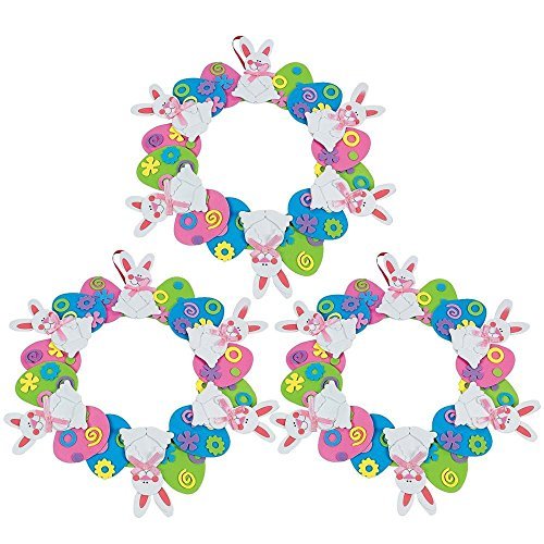Set of 3 Circles Wreath Easter Egg Decorating Craft Kit