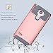 LG G Stylo Case, LG G Stylus Case, Deego 2in1 Design Hybrid Heavy Duty Impact Resistant Shock-Absorption Full-Body Protective Cover for LG G Stylo LS770 (Rose Gold+Grey)