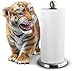 Royale Tiger Towel, 6 Large Rolls, 83 Sheets per Roll, 2-Ply Tiger Strong Paper Towels, Handy Half Sheets