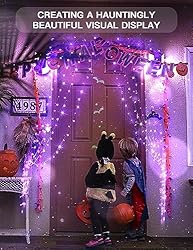 suddus Purple Halloween Window Lights Indoor, 200