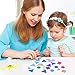 Sumind 1000 Pieces Foam Shape Stickers Self Adhesive Felt Shape for Kids Crafts Mini Arts and Crafts Geometric Foam Stickers Preschool Assorted Colors (Circle, Square, Triangle)