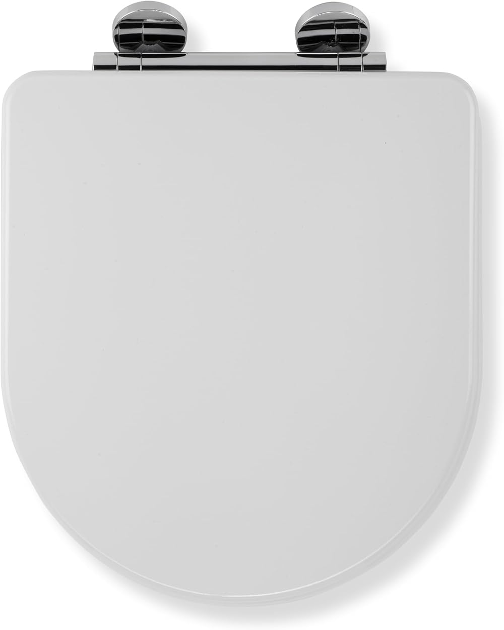 Croydex Garda Flexi-Fix D Shape Soft Close Toilet Seat White Wood
