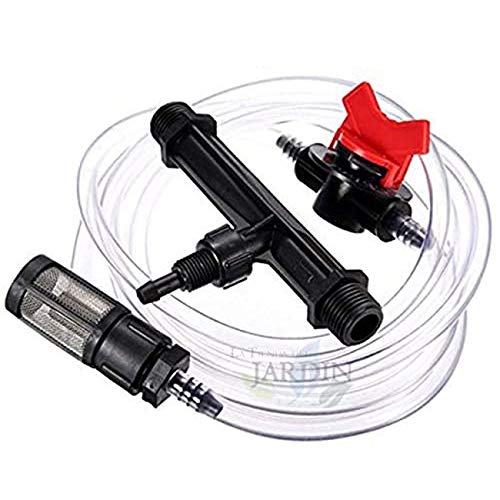 VENTURI Fertilizer Injector 32Ø 1" Maximum Flow Rate Fertilizer 34 to 279 l/h Male Thread 1" Professional Fertilizer Injector with Dosing Wrench