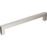 Amerock | Cabinet Pull | Satin Nickel | 6-5/16 inch (160 mm) Center to Center | Monument | 1 Pack | Drawer Pull | Drawer Hand