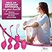 Kegal Balls - 2-in-1 Pelvic Exercise Balls - Bladder Control & Pelvic Floor Strengthening Device - 100% Silicone & Easy to Clean (New) (Peach)