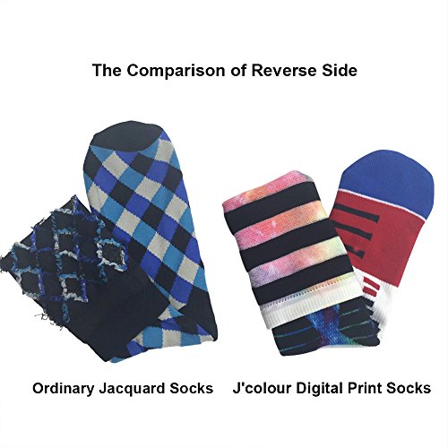 image for J'colour Knee High Socks, Mens Novelty Printed Elite Dri-Fit Comfort C
