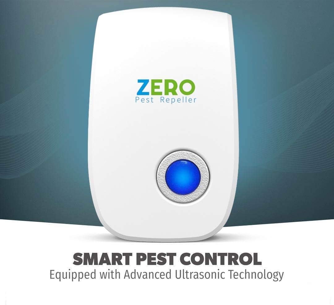 ZERO PEST REPELLER Ultrasonic New Pest Control Set of 6-Packs Electronic Plug in Repellent Indoor for Flea, Insects, Mosquitoes: Health & Personal Care