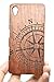 VolksRose SONY Xperia Z5 Wooden Case - Rosewood Compass - Premium Quality Natural Bamboo / Wood Cover with Free Screen Protector for Your Smartphone