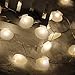 ER CHEN Newest 40 LED Sea Shell,10Ft Long Indoor&Outdoor Waterproof Battery Operated Silver Wire String Lights with Remote&Timer