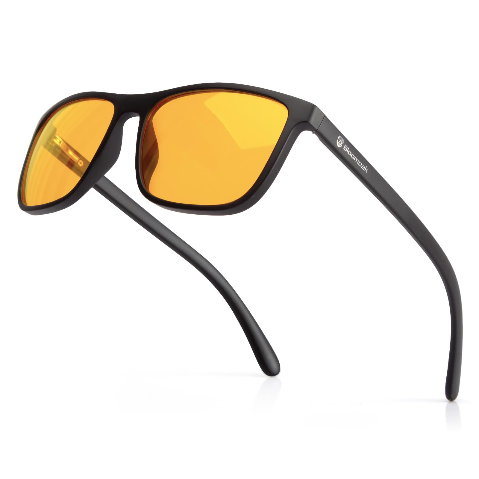 Photo 1 of Bloomoak-99% Blue Green Light Blocking Glasses - Gaming Glasses - Anti Glare - Anti Fatigue -Suitable for Screens, Games, TVs