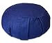 YogaAccessories Round Cotton Zafu Meditation Cushion - Blue