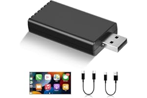 EKAT Wireless Carplay Adapter for iPhone, Apple Car Play Dongle Magic AI Box for OEM Wired Carplay to Upgrade, 5.8GHz WiFi/BT 5.2