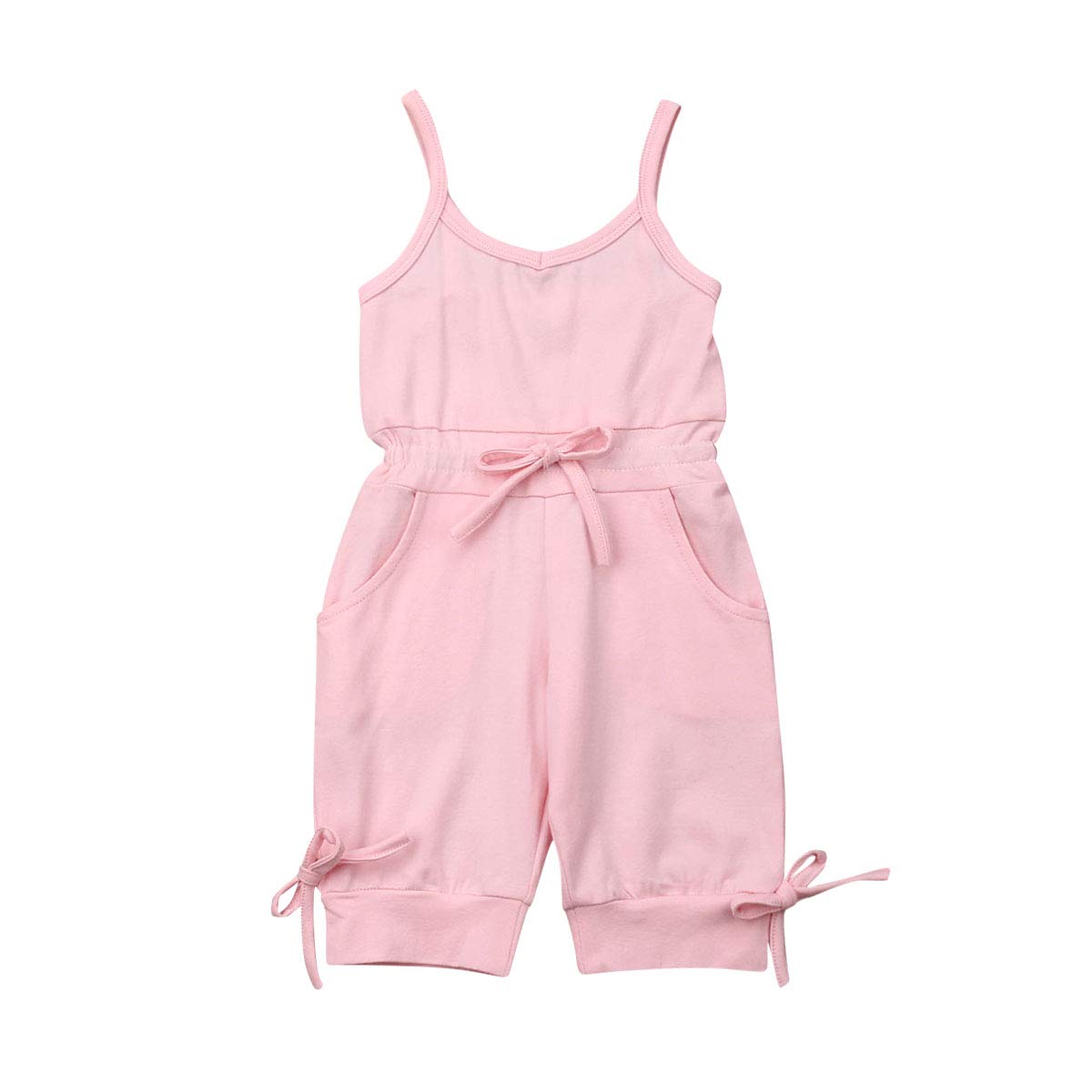 Cheap Sale Balaflyie Toddler Girls Jumpsuit Romper Solid Color Strap One Piece Overall Summer Outfits The Latest Pulsosocial Com