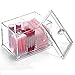 Oun Nana Transparent Acrylic Qtips Cotton Balls Makeup Holder Makeup Organizer Box - Clear Acrylic 4 stoarge Compartments